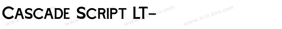 Cascade Script LT字体转换